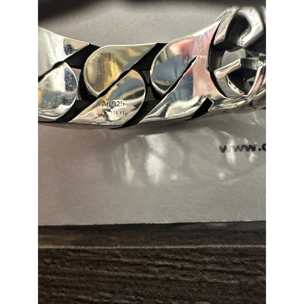 Gucci Interlocking G Ring | Sterling Silver | Size 15G (6.5) With COA - Picture 7 of 7